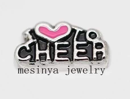 10pcs I love to cheer floating charms for glass locket Min amount $15 per order mixed items, FC-356
10pcs I love to cheer floating charms for glass locket Min amount $15 per order mixed items, FC-356