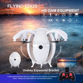 668-A6HW Foldable UAV Drone 2.4G WIIF Fly Egg with 0.3MP HD Camera One-Button Take-Off Quadcopter
668-A6HW Foldable UAV Drone 2.4G WIIF Fly Egg with 0.3MP HD Camera One-Button Take-Off Quadcopter