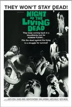 NIGHT OF THE LIVING DEAD - ONE SHEET MOVIE SILK POSTER Decorative Wall painting 24x36Inch
NIGHT OF THE LIVING DEAD - ONE SHEET MOVIE SILK POSTER Decorative Wall painting 24x36Inch