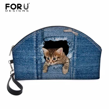 FORUDESIGNS Denim Cat Pattern Women Travel Toiletry Necessaire Make Up Hold Makeup Case Storage Pouch Cosmetic Bag Organizer
FORUDESIGNS Denim Cat Pattern Women Travel Toiletry Necessaire Make Up Hold Makeup Case Storage Pouch Cosmetic Bag Organizer
