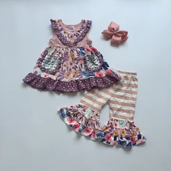 baby girls clothes summe floral outfit ruffled dress yellow white stripe ruffled pant children's boutique sets with bow
baby girls clothes summe floral outfit ruffled dress yellow white stripe ruffled pant children's boutique sets with bow