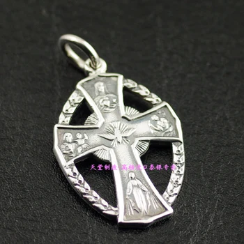 Import Thai silver * Catholic religious subjects 925 sterling silver cross pendant
Import Thai silver * Catholic religious subjects 925 sterling silver cross pendant