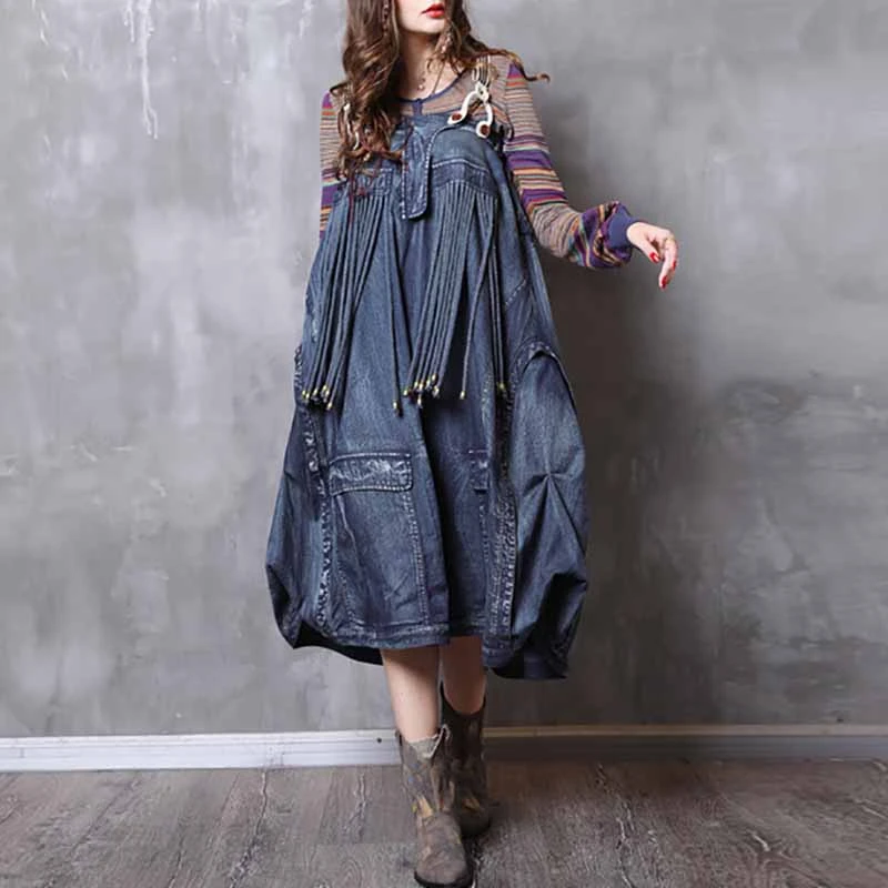YaLee New Fashion 2019 Summer Autumn Vintage Zipper LooseTwo Ways Wear Tassels Stitching A-line Denim Half-body Skirt Women A755
YaLee New Fashion 2019 Summer Autumn Vintage Zipper LooseTwo Ways Wear Tassels Stitching A-line Denim Half-body Skirt Women A755