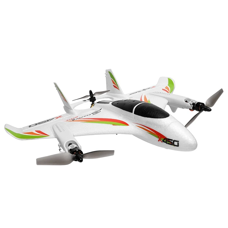 XK X450 VTOL 2.4G 6CH EPO 450mm Wingspan 3D/6G Mode Switchable Aerobatics RC Airplane RTF
XK X450 VTOL 2.4G 6CH EPO 450mm Wingspan 3D/6G Mode Switchable Aerobatics RC Airplane RTF
