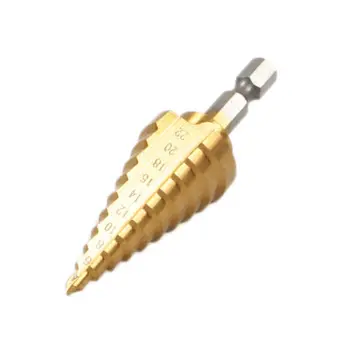 Fixmee HSS Titanium-Coated Step Drill Set 1/4" hex shank 4-22mm cutting tool Reamer
Fixmee HSS Titanium-Coated Step Drill Set 1/4" hex shank 4-22mm cutting tool Reamer