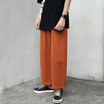 2019 Men's Casual Knitting Pants Wide Leg Pants Loose Trousers Active Elastic Hip Hop Style Joggers Sweatpants Plus Size S-2XL
2019 Men's Casual Knitting Pants Wide Leg Pants Loose Trousers Active Elastic Hip Hop Style Joggers Sweatpants Plus Size S-2XL