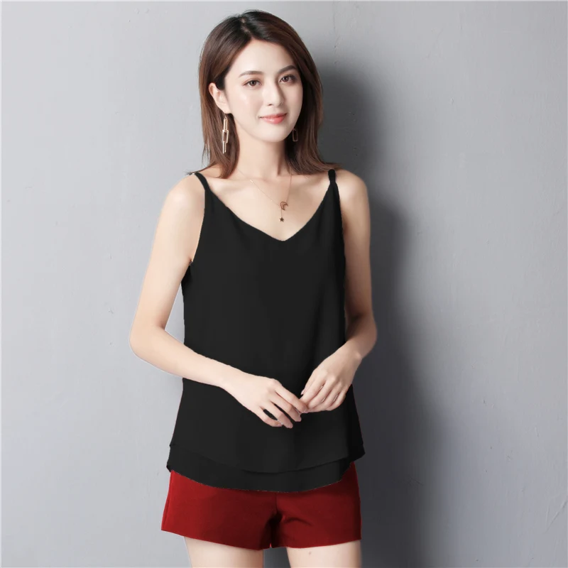 YUANYU Crop Top Women Summer Women Chiffon Blouses Shirt Women Tops Sexy Blouses Beach Holiday Sleeveless V Neck Shirt Blouse
YUANYU Crop Top Women Summer Women Chiffon Blouses Shirt Women Tops Sexy Blouses Beach Holiday Sleeveless V Neck Shirt Blouse
