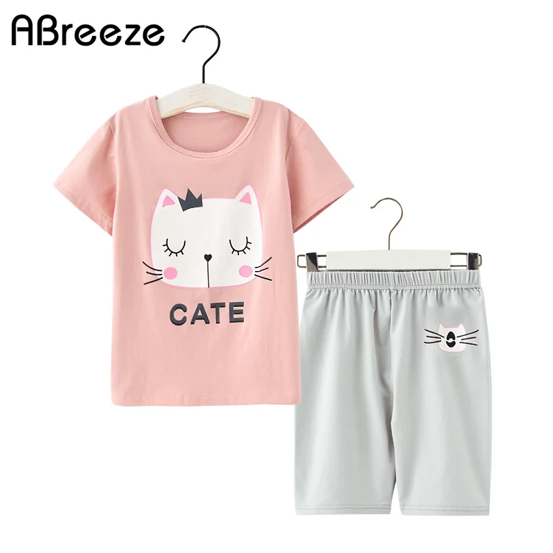 2018 Summer children' sets casual cate print girls clothes sets 2-12Y cartoon style pullover shorts sets for girls
2018 Summer children' sets casual cate print girls clothes sets 2-12Y cartoon style pullover shorts sets for girls