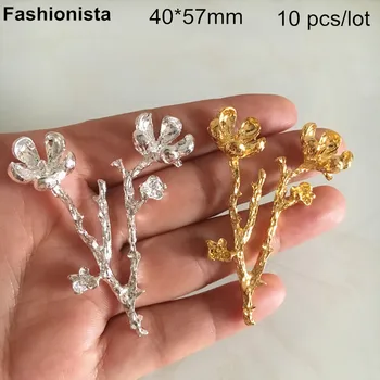 10 pcs -40*57mm Metal Casted Flower Branch,Plum Blossom Zinc Alloy,Gold-color,Silver-color,Handmade Crafts Supplies -No Hole
10 pcs -40*57mm Metal Casted Flower Branch,Plum Blossom Zinc Alloy,Gold-color,Silver-color,Handmade Crafts Supplies -No Hole
