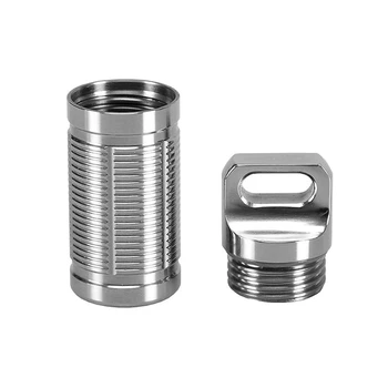 Survival Waterproof Pill Match Case Container Hiking Emergency Gear Titanium Pill Holder
Survival Waterproof Pill Match Case Container Hiking Emergency Gear Titanium Pill Holder
