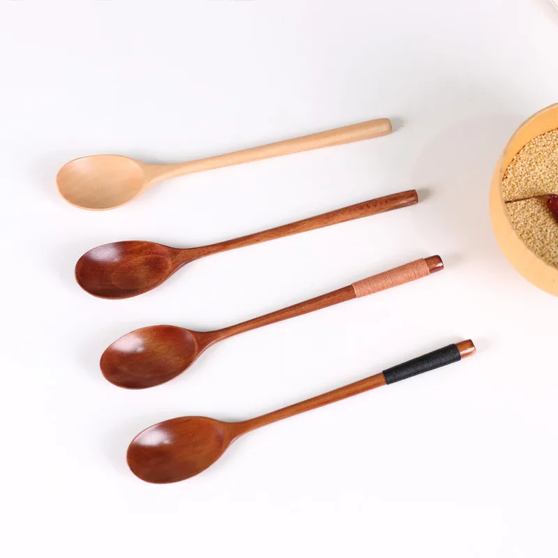 High Quality Natual Wooden Spoon Kitchen Cooking Utensils Japanese Style Soup Teaspoon Catering Cuchara De Madera Creativa
High Quality Natual Wooden Spoon Kitchen Cooking Utensils Japanese Style Soup Teaspoon Catering Cuchara De Madera Creativa