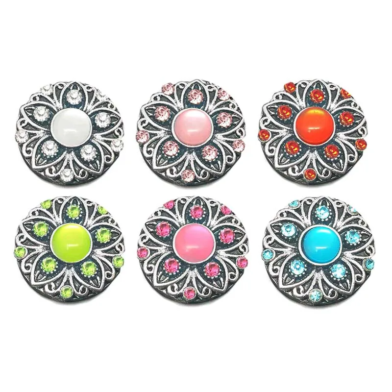 Wholesale w005 flower 18mm 20mm rhinestone metal button for snap button Bracelet Necklace Jewelry For Women Silver jewelry
Wholesale w005 flower 18mm 20mm rhinestone metal button for snap button Bracelet Necklace Jewelry For Women Silver jewelry