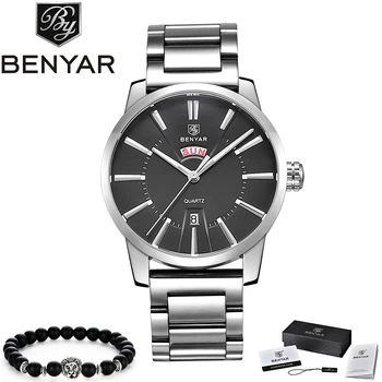 BENYAR Men Watch 2019 Luxury Top Brand Casual Business Quartz Stainless Steel Calendar Relogio Masculino Male Wrist Watch Clock
BENYAR Men Watch 2019 Luxury Top Brand Casual Business Quartz Stainless Steel Calendar Relogio Masculino Male Wrist Watch Clock