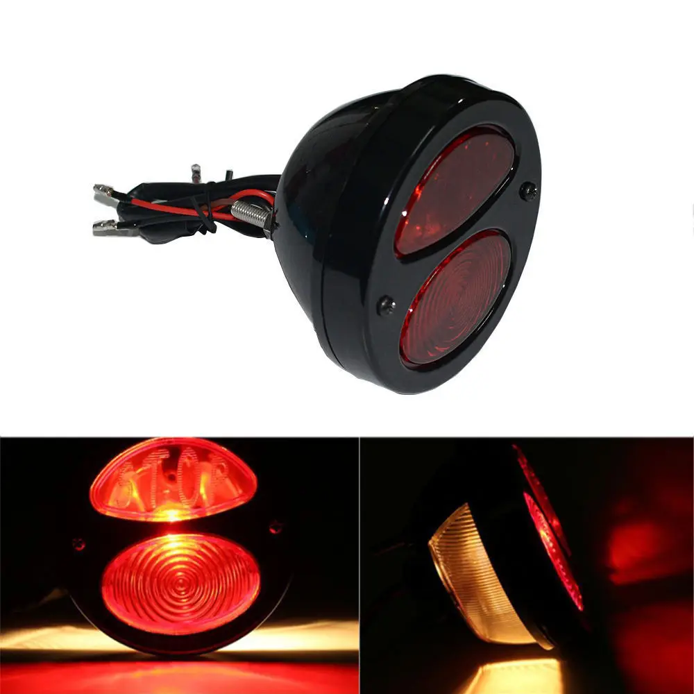 Black Red Motorcycle LED Tail Light For Harley Chopper Bobber Cafe Racer For Ford Duolamp Vintage Rear Stop Lamp Brake Light
Black Red Motorcycle LED Tail Light For Harley Chopper Bobber Cafe Racer For Ford Duolamp Vintage Rear Stop Lamp Brake Light