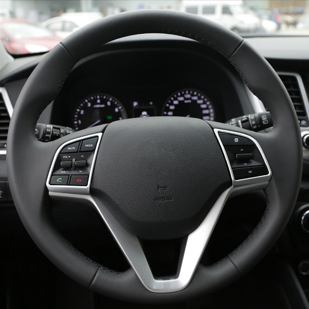 2 Pcs/Set Car ABS Chrome Steering Wheel Sequins Cover Interior Decoration Trim For Hyundai Tucson 2015 2016 LHD ABS Accessories
2 Pcs/Set Car ABS Chrome Steering Wheel Sequins Cover Interior Decoration Trim For Hyundai Tucson 2015 2016 LHD ABS Accessories