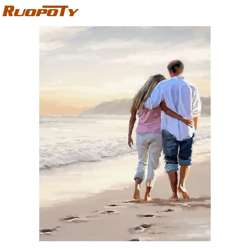 RUOPOTY Frame Lover Romantic DIY Painting By Numbers Acrylic Paint By Numbers Handpainted Oil Painting For Home Decors 40x50cm
RUOPOTY Frame Lover Romantic DIY Painting By Numbers Acrylic Paint By Numbers Handpainted Oil Painting For Home Decors 40x50cm