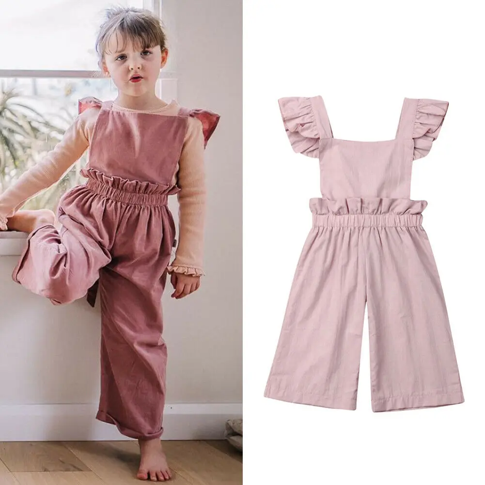 Autumn Kids Baby Girl Overalls Romper Sleeveless Ruffle Pink Solid Romper Jumpsuit One-Pieces Clothes
Autumn Kids Baby Girl Overalls Romper Sleeveless Ruffle Pink Solid Romper Jumpsuit One-Pieces Clothes