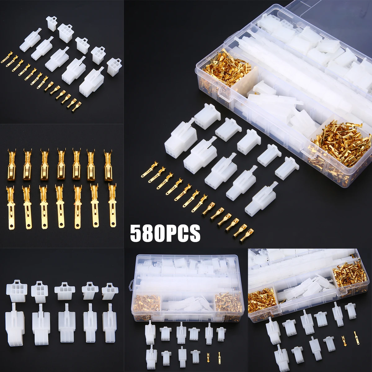 580Pcs Wire Terminal Connector New Motorcycle Car Electrical Wire Connector Terminal 2.8mm 2/3/4/6/9 Pin
580Pcs Wire Terminal Connector New Motorcycle Car Electrical Wire Connector Terminal 2.8mm 2/3/4/6/9 Pin