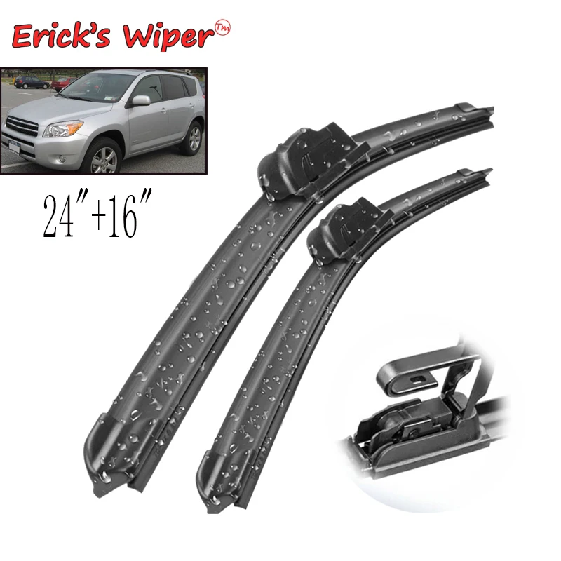 Erick's Wiper Front Wiper Blades For Toyota RAV4 XA30 2005 - 2012 Windshield Windscreen Front Window 24"+16" 
Erick's Wiper Front Wiper Blades For Toyota RAV4 XA30 2005 - 2012 Windshield Windscreen Front Window 24"+16"