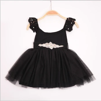 2016 New Girls Wedding Dress Black Cotton Belt Princess Party Dress Elegant Cute Childrens Clothes Wholesale 2-6Y
2016 New Girls Wedding Dress Black Cotton Belt Princess Party Dress Elegant Cute Childrens Clothes Wholesale 2-6Y
