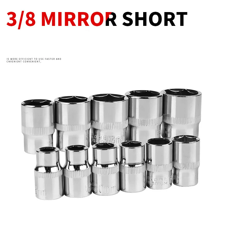 12 PCS 3/8 middle flying sleeve 6-19MM electric spanner cylinder head 10mm outer hexagonal sleeve automobile repair sleeve
12 PCS 3/8 middle flying sleeve 6-19MM electric spanner cylinder head 10mm outer hexagonal sleeve automobile repair sleeve
