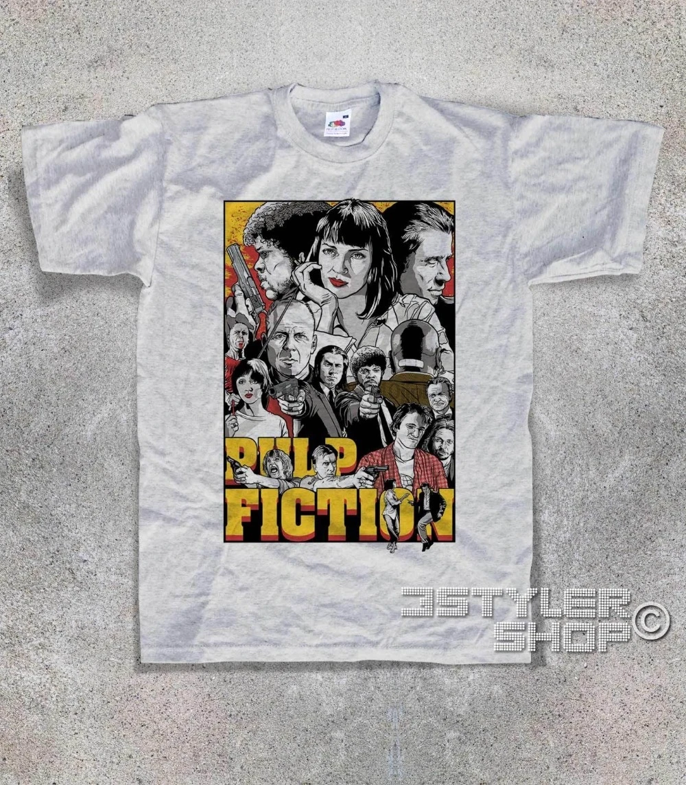 T-Shirts 2019 Brand Clothes Slim Fit Printing T-SHIRT Pulp Fiction Tarantino Vincent Vega Mia Marsellus Wallace Jules
T-Shirts 2019 Brand Clothes Slim Fit Printing T-SHIRT Pulp Fiction Tarantino Vincent Vega Mia Marsellus Wallace Jules