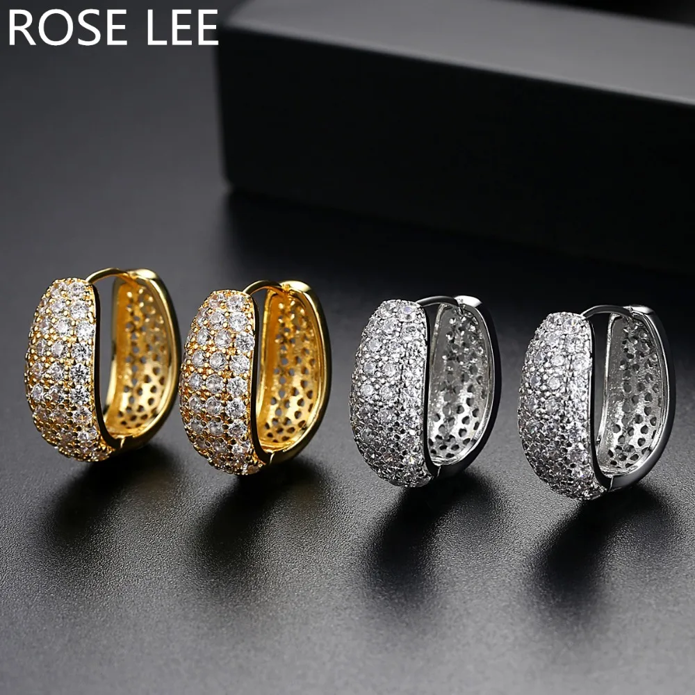 ROSE LEE Round Cubic Zirconia Shining Hollow Out Hoops Earrings Charms For Women Simple Gold Color Vintage Korean Jewelry RL92
ROSE LEE Round Cubic Zirconia Shining Hollow Out Hoops Earrings Charms For Women Simple Gold Color Vintage Korean Jewelry RL92