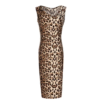 Elegant Leopard Dresses Women Evening Party Office Pencil Black Plus Size Dress V Neck Retro Sheath Sexy Bandage Bodycon Dress
Elegant Leopard Dresses Women Evening Party Office Pencil Black Plus Size Dress V Neck Retro Sheath Sexy Bandage Bodycon Dress