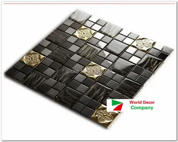 High Quality New 1BOX(11sheets) Black Metal Crystal Glass 3D Mosaic Tile Wall tile kitchen backsplash ceiling tile Free shipping
High Quality New 1BOX(11sheets) Black Metal Crystal Glass 3D Mosaic Tile Wall tile kitchen backsplash ceiling tile Free shipping