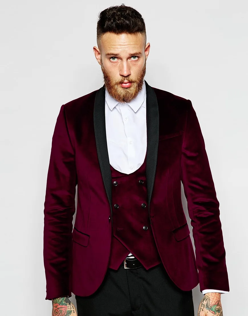 New Arrival Velveteen Groomsmen Shawl Lapel Groom Tuxedos Men Suits Wedding/Prom Best Man Blazer ( Jacket+Pants+Vest+Tie)A69
New Arrival Velveteen Groomsmen Shawl Lapel Groom Tuxedos Men Suits Wedding/Prom Best Man Blazer ( Jacket+Pants+Vest+Tie)A69