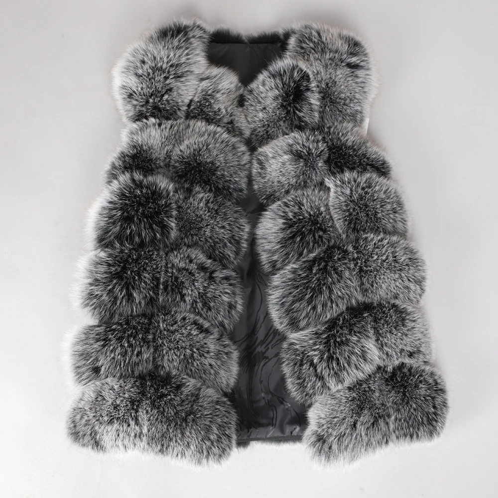 Maomaokong winter new style Fur coat Women's natural fox fur Vest sleeveless Warm street wear
Maomaokong winter new style Fur coat Women's natural fox fur Vest sleeveless Warm street wear