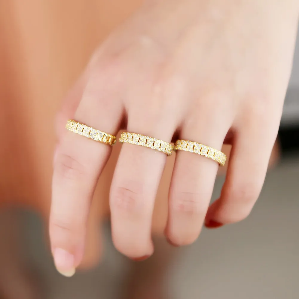 New women trendy 2019 Gold Color High Quality Bling Ice Out AAA CZ Hip Hop Punk Ring Cuban Link Chain finger jewelry #5 6 7 8
New women trendy 2019 Gold Color High Quality Bling Ice Out AAA CZ Hip Hop Punk Ring Cuban Link Chain finger jewelry #5 6 7 8
