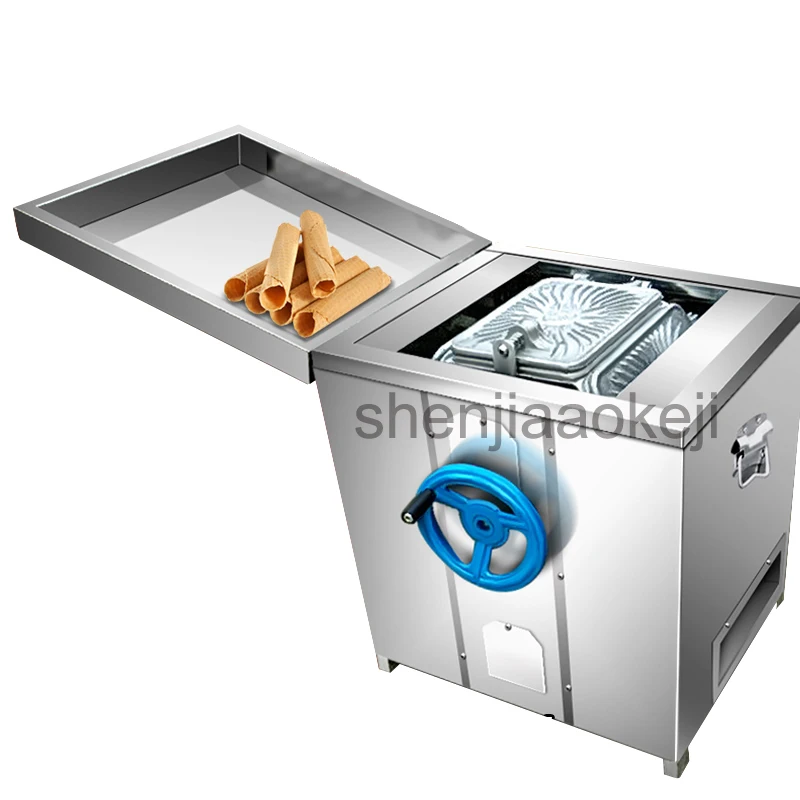 

New Stainless steel gas egg roll machine commercial crispy non-stick Six-plate Roasted Crispy Egg Roll Machine 1pc