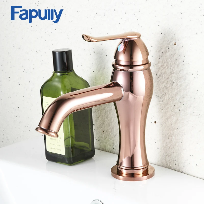 Fapully Sink Bathroom Basin Faucet Rose Gold Single Hole Deck Mount Faucets Mini Mermaid Style Mixer Tap Hot Cold Water 587-11R
Fapully Sink Bathroom Basin Faucet Rose Gold Single Hole Deck Mount Faucets Mini Mermaid Style Mixer Tap Hot Cold Water 587-11R