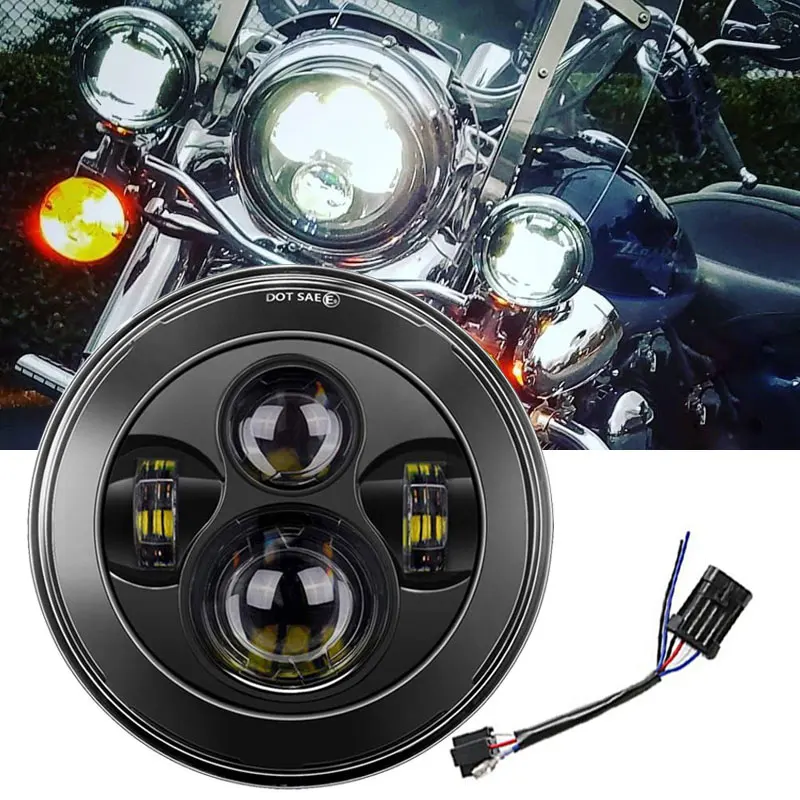 7inch LED HD Motorcycle Headlight Headlamp Light Bulb Replacement For Motorcycle Street Glide & Fat Boy & Heritage Softail
7inch LED HD Motorcycle Headlight Headlamp Light Bulb Replacement For Motorcycle Street Glide & Fat Boy & Heritage Softail