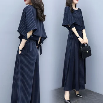 Stripe Stylish Top&pants Set Survetement Femme 2 Piece Women Sets Clothes Conjunto Feminino Year-old Female Costume Woman Suit
Stripe Stylish Top&pants Set Survetement Femme 2 Piece Women Sets Clothes Conjunto Feminino Year-old Female Costume Woman Suit