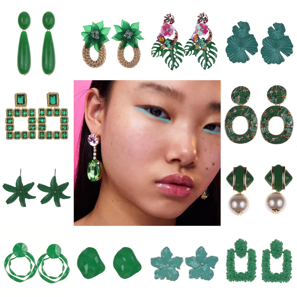 PPG&PGG Green Za Metal Big Round Maxi Dangle Drop Earrings Geometric Crystal Statement Pendant Earrings Women Jewelry
PPG&PGG Green Za Metal Big Round Maxi Dangle Drop Earrings Geometric Crystal Statement Pendant Earrings Women Jewelry