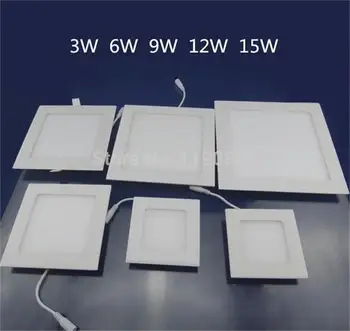 4X Hot New 3W/6W/9W/12W/15W Square Led Recessed Ceiling Panel Light Lamp Super Bright White Warm White AC85-265V
4X Hot New 3W/6W/9W/12W/15W Square Led Recessed Ceiling Panel Light Lamp Super Bright White Warm White AC85-265V