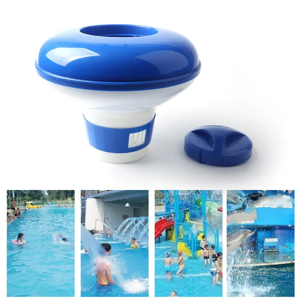 Chlorine Chemical Tablet Floating Dispenser Bromine Tablet Holder Automatic Pool Chemical Dispenser for Swimming Pool Spa
Chlorine Chemical Tablet Floating Dispenser Bromine Tablet Holder Automatic Pool Chemical Dispenser for Swimming Pool Spa