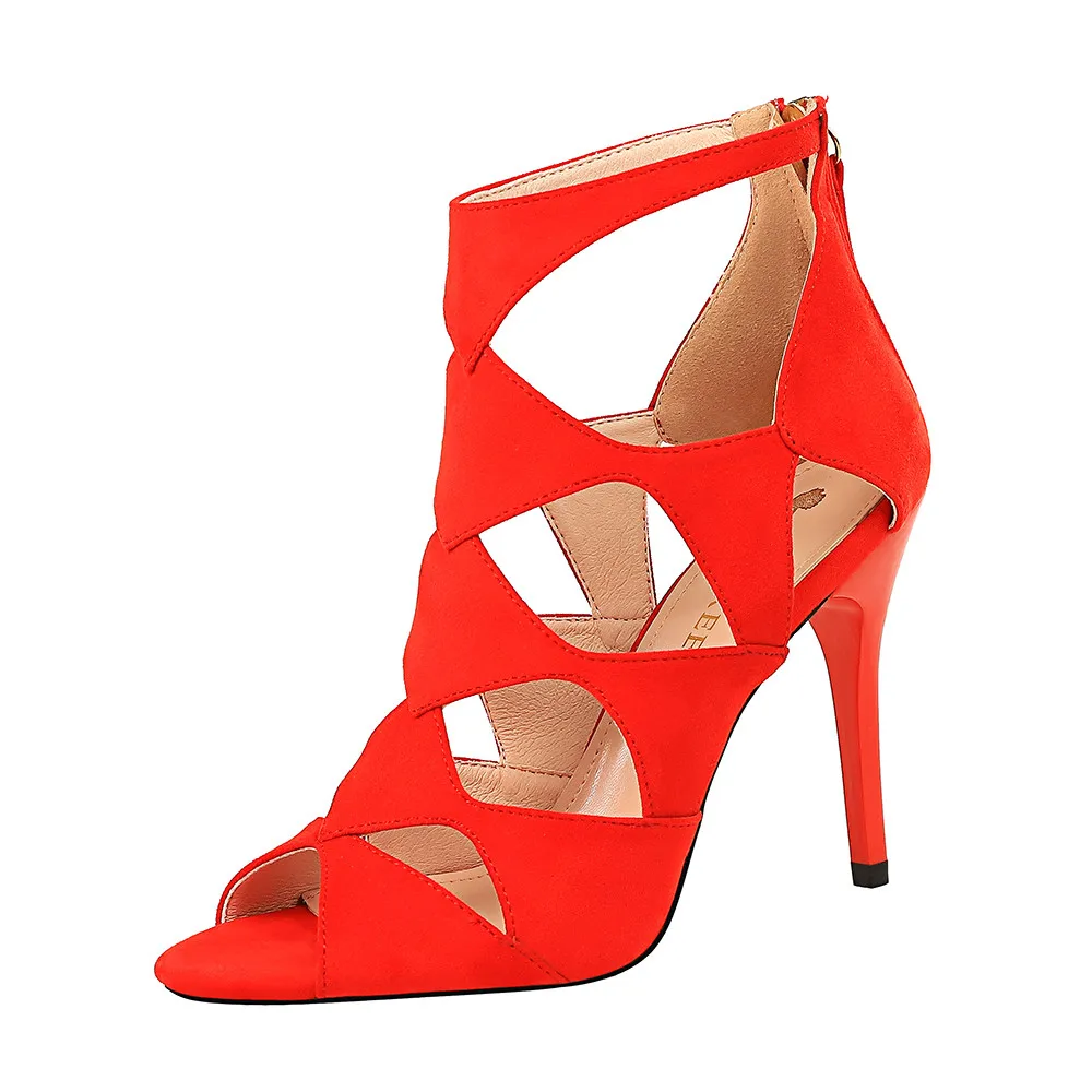 BBZAI zapatos muje Summer 10cm Thin High Heels shoes woman Slip-On Solid Sandals Stage performance Ankle Strap Open Toe pumps
BBZAI zapatos muje Summer 10cm Thin High Heels shoes woman Slip-On Solid Sandals Stage performance Ankle Strap Open Toe pumps