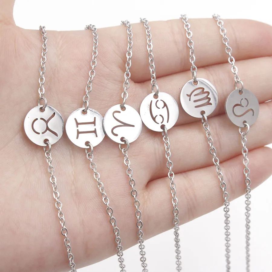 Fnixtar Mirror Polish Stainless Steel Bracelets 12 Constellation Bracelet Personalized Twelve Zodiac Sign Bracelets 5piece/lot
Fnixtar Mirror Polish Stainless Steel Bracelets 12 Constellation Bracelet Personalized Twelve Zodiac Sign Bracelets 5piece/lot