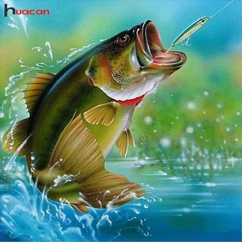 HUACAN Mosaic 3D DIY Cross Stitch Diamond Painting Fish Full Square/Round Drill Diamond Embroidery Fishing Decoration Home
HUACAN Mosaic 3D DIY Cross Stitch Diamond Painting Fish Full Square/Round Drill Diamond Embroidery Fishing Decoration Home