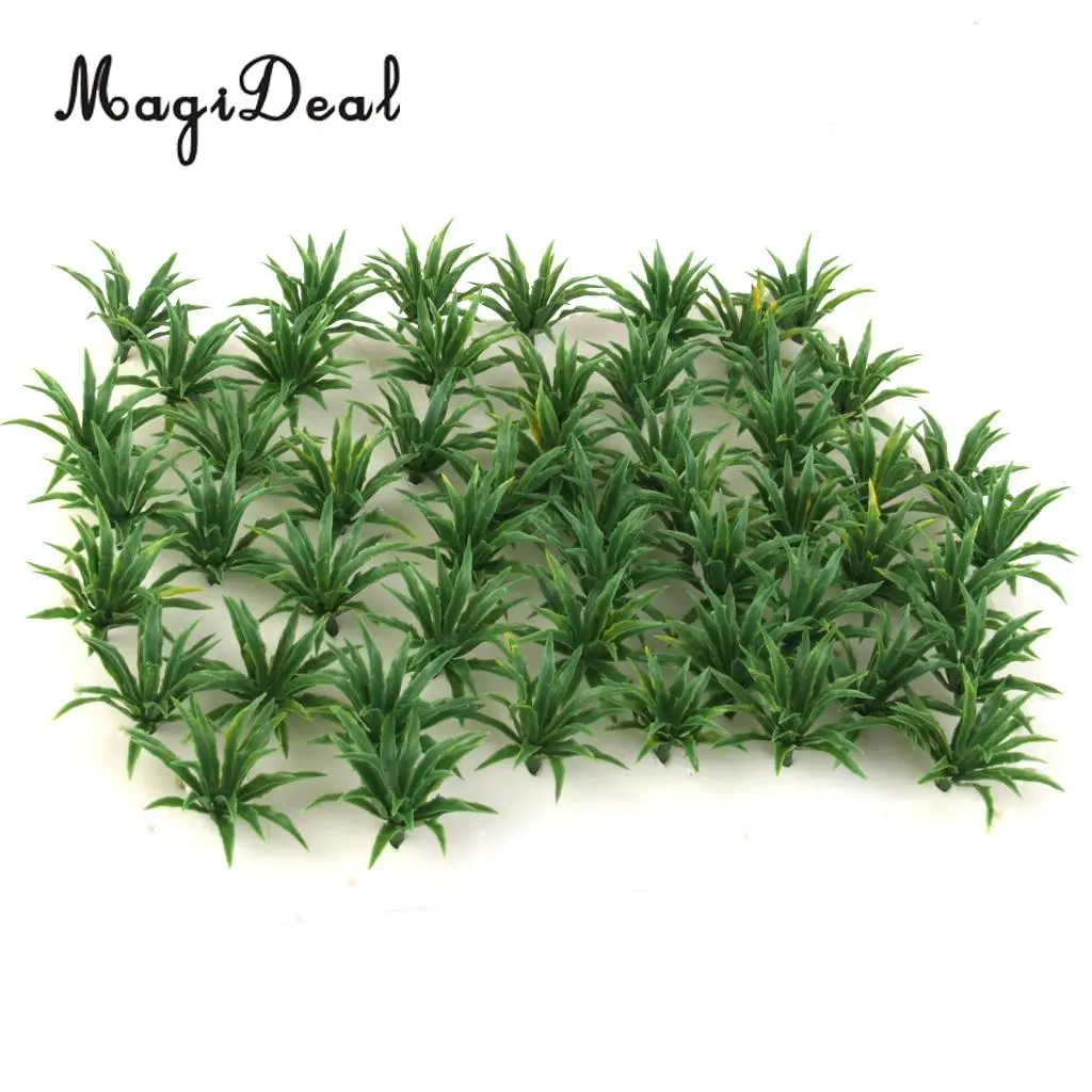 50Pcs/Pack Model Ground Cover Plants Garden Train Track Street Diorama Scenery Landscape 1:100-1:200 HO N Z