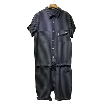 2017 Mens Jeans Bib Overalls Fashion Striped Black And Dark Blue Denim Work Overalls Men One Piece Denim Jumpsuit Short Trousers
2017 Mens Jeans Bib Overalls Fashion Striped Black And Dark Blue Denim Work Overalls Men One Piece Denim Jumpsuit Short Trousers