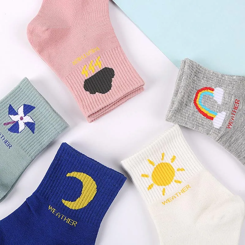 2019 spring autumn new women in the tube weather mood cotton sweat-absorbent breathable casual women socks
2019 spring autumn new women in the tube weather mood cotton sweat-absorbent breathable casual women socks