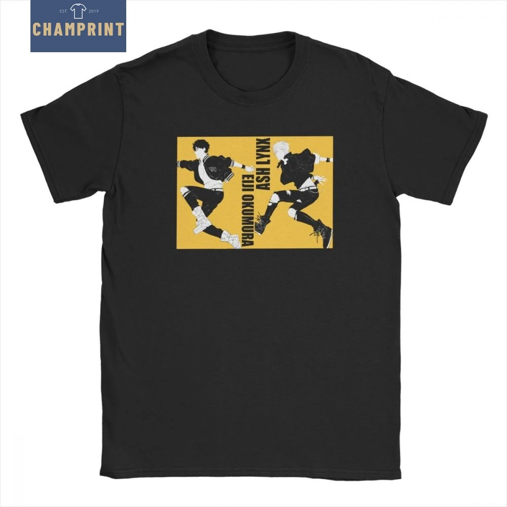 Men's T-Shirts Ash And Eiji Jump Banana Fish Novelty Pure Cotton Tee Shirt Short Sleeve Anime Manga T Shirts Clothes Plus Size
Men's T-Shirts Ash And Eiji Jump Banana Fish Novelty Pure Cotton Tee Shirt Short Sleeve Anime Manga T Shirts Clothes Plus Size
