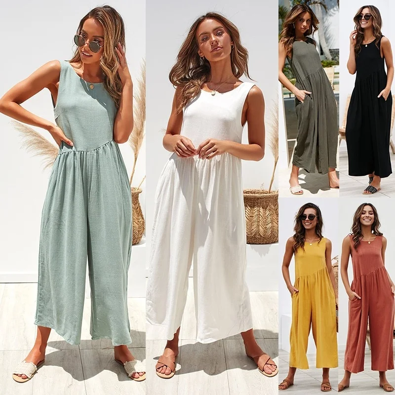 ZOGAA Lady Womens Jumpsuit 6 Color O Neck Loose Solid Bodysuit Party Jumpsuit Romper Chiffon Long Wide Leg Trousers Clubwear
ZOGAA Lady Womens Jumpsuit 6 Color O Neck Loose Solid Bodysuit Party Jumpsuit Romper Chiffon Long Wide Leg Trousers Clubwear