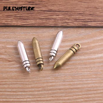 10PCS 5*24mm Metal Alloy Two Color Bullet Charms Pendants for Jewelry Making DIY Handmade Craft
10PCS 5*24mm Metal Alloy Two Color Bullet Charms Pendants for Jewelry Making DIY Handmade Craft