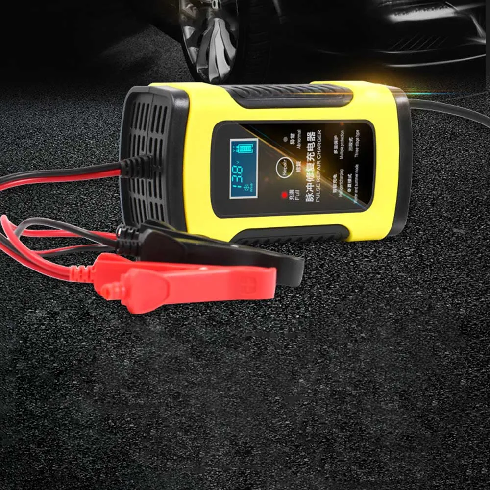 12V 6A LCD Smart Fast Car Battery Charger for Auto Motorcycle Lead-Acid AGM GEL Batteries Intelligent Charging 12 V Volt 6 A AMP 
12V 6A LCD Smart Fast Car Battery Charger for Auto Motorcycle Lead-Acid AGM GEL Batteries Intelligent Charging 12 V Volt 6 A AMP