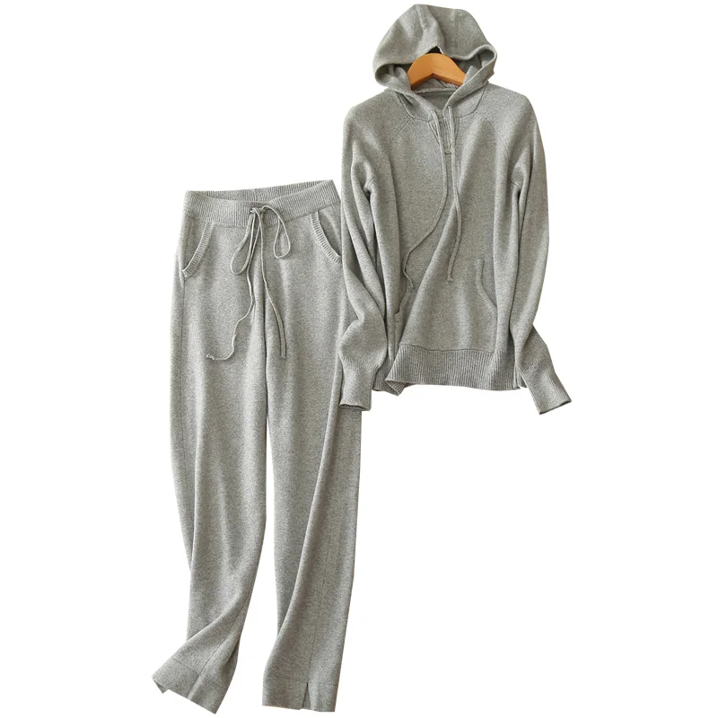 new fashion goat cashmere women hooded sweatshirts suit drawstring coat pant 2pcs/set solid color S/M
new fashion goat cashmere women hooded sweatshirts suit drawstring coat pant 2pcs/set solid color S/M